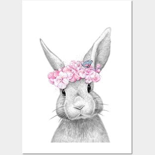 Spring bunny Posters and Art